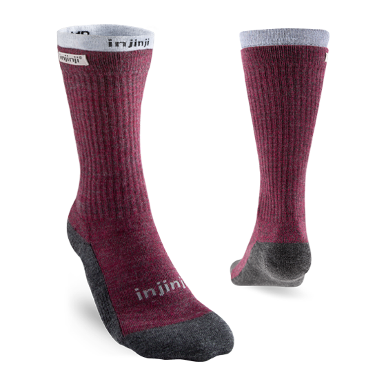 Women's Liner + Hiker Crew Maroon